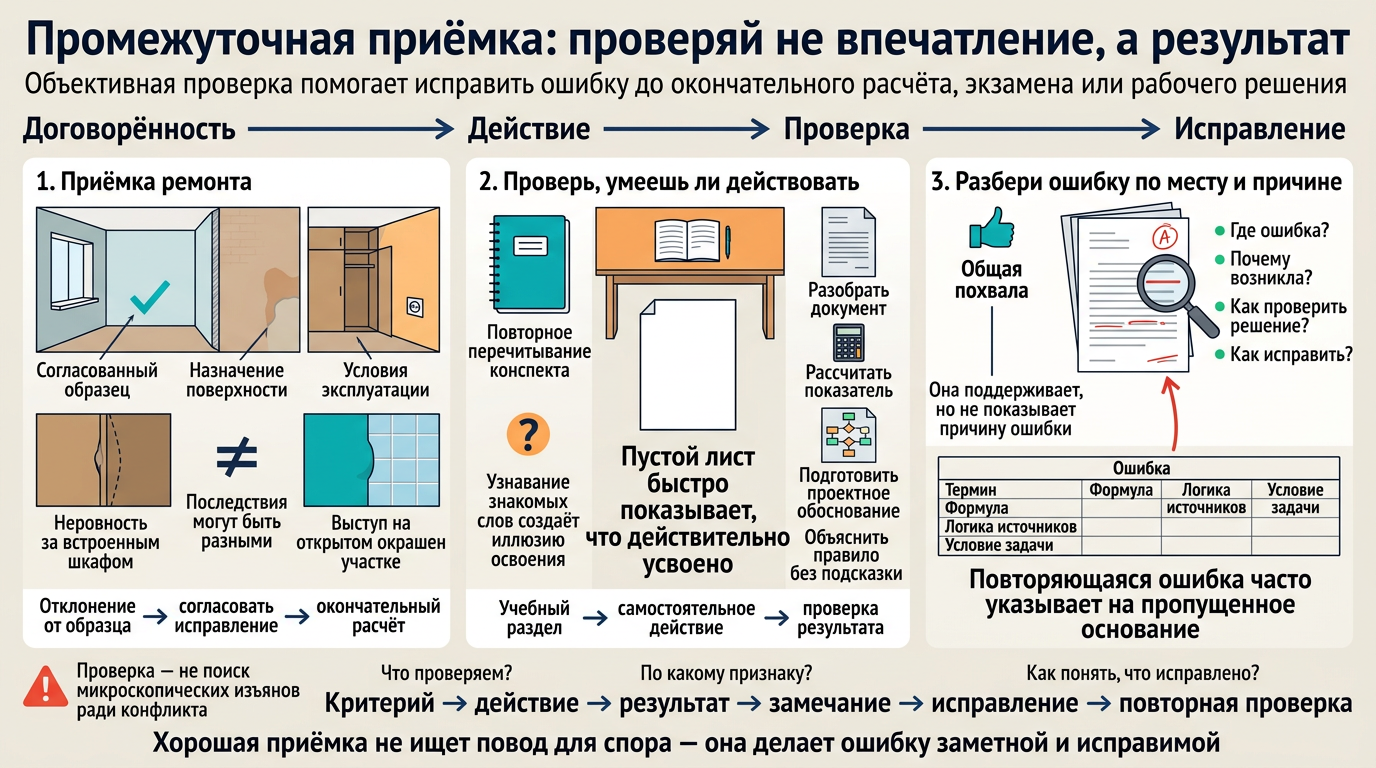 Важность промежуточной приемки
